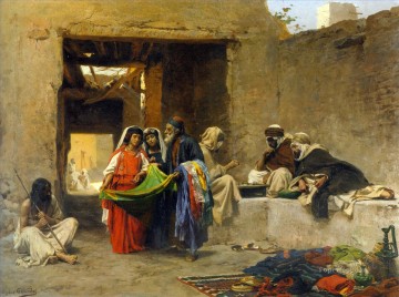 アラブ Painting - スーク ウジェーヌ・ジラルデ・アラベールにて